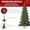 7.5ft. Pre-Lit Green Slim Fir Christmas Tree, Color Changing LED Lights